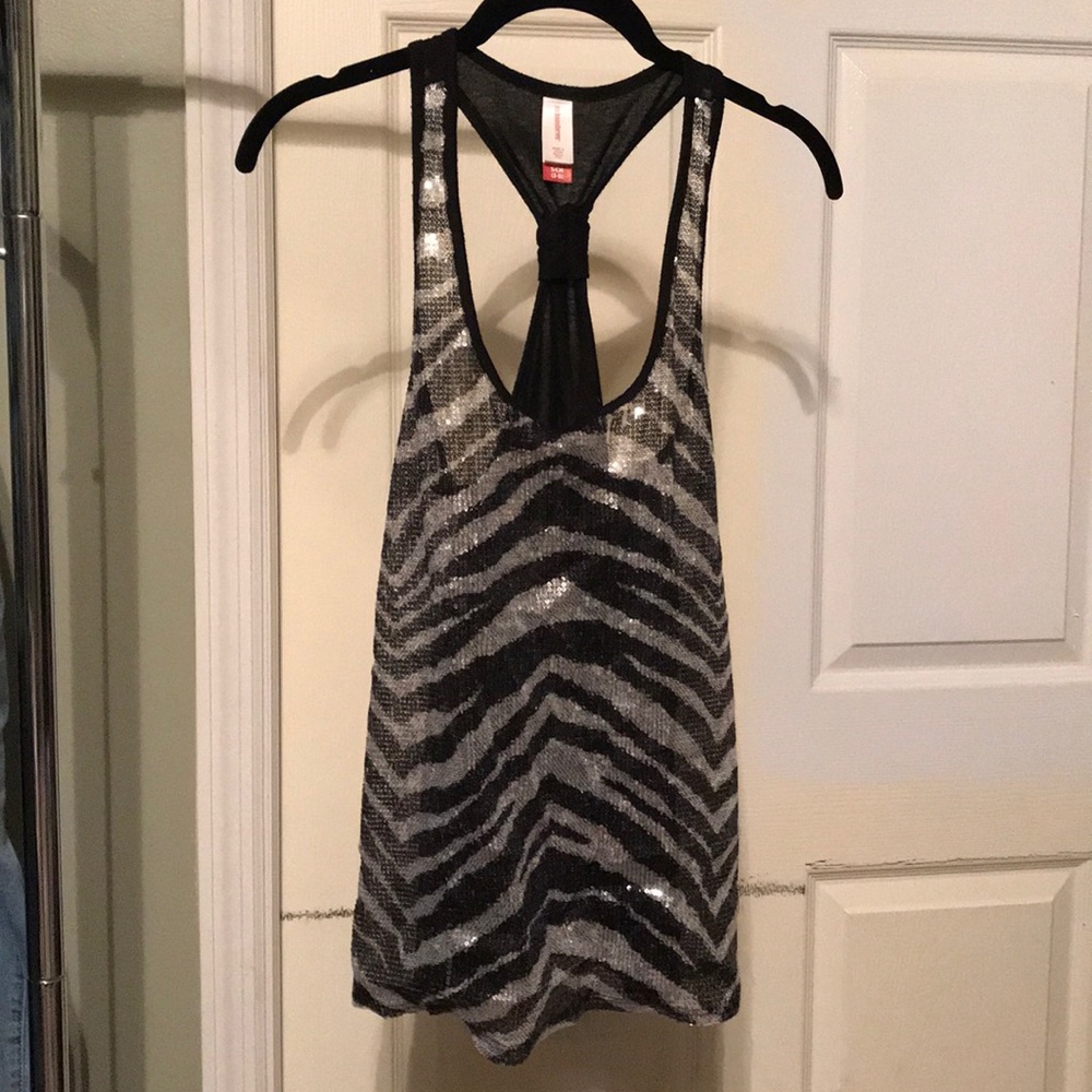 Small sequin tank top